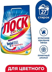 Стиральный порошок Лоск Color для цветного 4.05кг 27 стирки