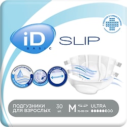 Подгузники для взрослых ID Slip Basic M 30шт