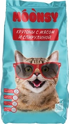 Сухой корм для кошек Moonsy полнорационный мясное ассорти со спирулиной 1.9кг