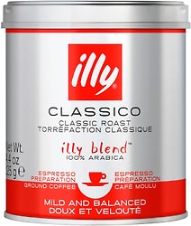 Кофе молотый Illy Classico средняя обжарка 125г