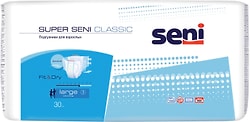 Подгузники Super Seni Classic Large для взрослых 30шт