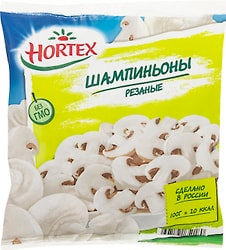 Шампиньоны Hortex резаные быстрозамороженные 400г