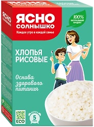 Хлопья Ясно солнышко Рисовые 375г