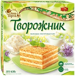 Торт День торта Творожник творожно-йогуртовый 630г