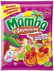 Мармелад Mamba Фрумеладки Фрукты и Йогурт 140г