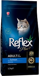 Сухой корм для кошек Reflex Plus Adult с лососем 1.5кг