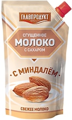 Молоко сгущенное Главпродукт с миндалем 3.7% 270г