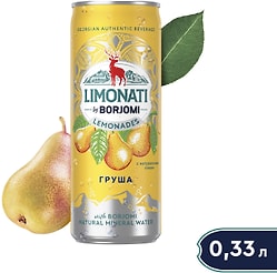 Лимонад Limonati by Borjomi грузинский Груша 330мл