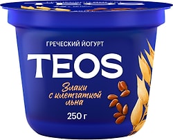 Йогурт Савушкин Греческий Teos Злаки с клетчаткой льна 2% 250г