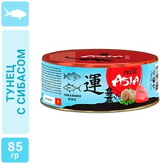 Влажный корм для кошек Prime Asia Тунец с сибасом в желе 85г