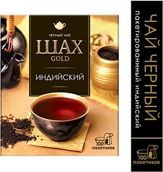 Чай черный Шах Gold Индийский гранулированный 100*2г