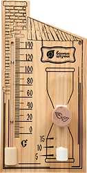 Термометр Банные Штучки для бани и сауны с песочными часами 27.8*14*5.3см