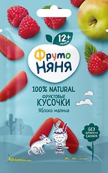 Фруктовые кусочки ФрутоНяня Яблоко Малина 15г