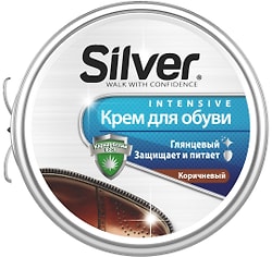 Крем для обуви Silver коричневый 50мл