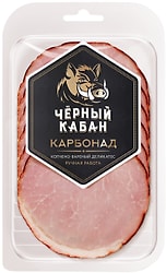 Карбонад Черный Кабан копчено-вареный нарезка 120г
