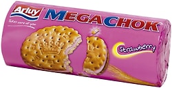 Печенье-сэндвич Arluy MegaChok со вкусом клубники 180г