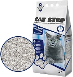 Наполнитель для кошачьего туалета Cat Step Compact White Standart 5л