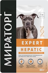 Влажный корм для собак Мираторг Expert Renal Бережная забота о здоровье печени 85г