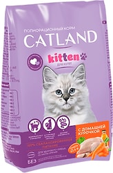Сухой корм для котят Catland С домашней курочкой полнорационный 0.35кг
