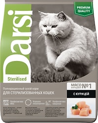 Сухой корм для кошек Darsi Sterilised Курица 1.8кг