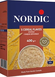 Хлопья Nordic 5 видов зерновых 400г