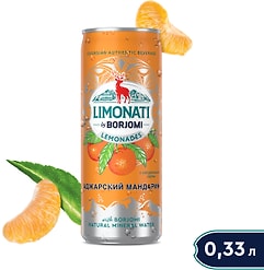 Лимонад Limonati by Borjomi грузинский Мандарин 330мл