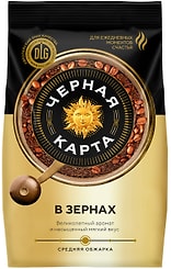 Кофе в зернах Черная Карта Натуральный жареный 800г