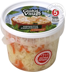 Капуста квашенная Global Village с морковью 700г