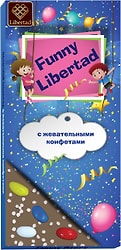 Шоколад Libertad с жевательными конфетами 80г