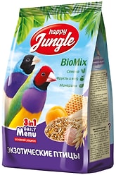 Корм для птиц Happy Jungle для экзотических птиц 500г