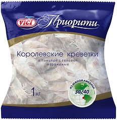 Креветки Vici Приорити 30/40 Королевские мороженые 1кг