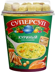 Суп Суперсуп Куриный + гренки 40г
