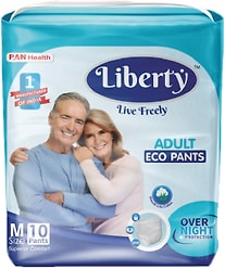 Подгузники-трусики для взрослых Liberty Eco Pants M 65-85см 10шт