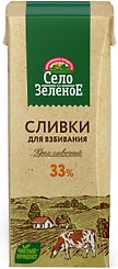 Сливки Село Зеленое 33% 200г