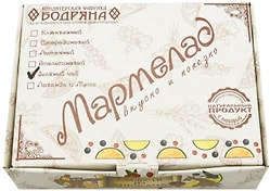 Мармелад Бодряна желейно-фруктовый Зеленый чай 180г