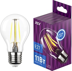 Лампа светодиодная REV Filament E27 11Вт