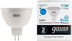 Лампочка светодиодная Gauss Elementary GU5.3 MR16 11W 850lm 6500K LED