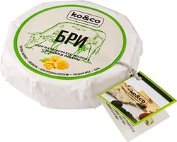 Сыр ko&co Бри с белой плесенью и грецким орехом 45% 150г