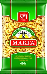Макароны Makfa Рожки гладкие 450г