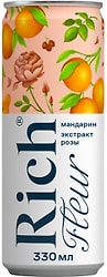 Напиток сокосодержащий Rich Fleur виноград лимон мандарин роза 330мл