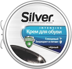 Крем для обуви Silver черный 50мл