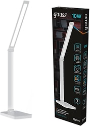 Светильник настольный Gauss Qplus GTL501 10W 600lm 3000-6000K 170-265V белый диммируемый Qi USB LED