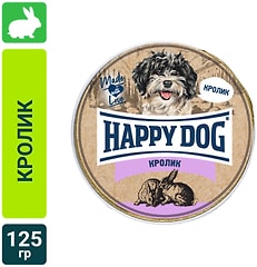 Корм для собак Happy Dog паштет с кроликом 125г