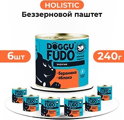 Влажный корм для собак Doggufudo Баранина с яблоком 6*240г