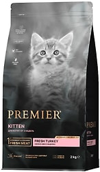 Сухой корм для котят Premier Cat Turkey Kitten Свежая индейка 2кг