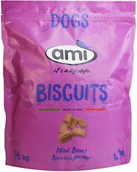 Лакомство для собак Ami Pet Biscuits Веганское Печенье ягодное 500г