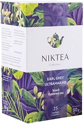 Чай черный Niktea Эрл Грей Ультрамарин 25*2г
