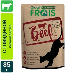 Влажный корм для кошек Frais Classique с говядиной в нежном соусе 85г