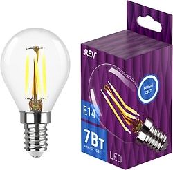 Лампа светодиодная REV Filament Белый свет E14 7Вт