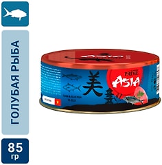 Влажный корм для кошек Prime Asia Тунец с голубой рыбой в желе 85г